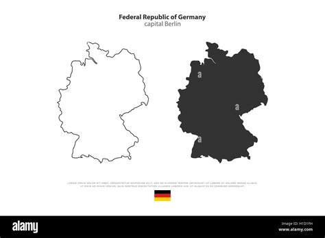 Mappa Politica Della Germania Immagini Vettoriali Stock Alamy