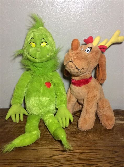 Dr Seuss The Grinch And Max Dog Plush Set How Grinch Stole Christmas