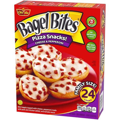 Bagel Bites Cheese And Pepperoni Mini Pizza Bagel Frozen Snacks 18 6oz 24ct 18 6 Oz 24 Ct Shipt