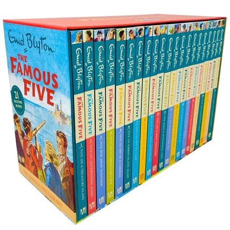 Enid Blyton Famous Five Series Books Box Collection Pack Set