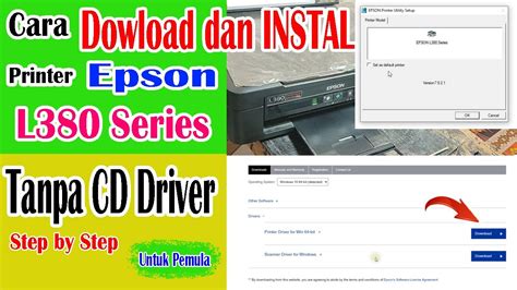 Cara Instal Printer Epson L380 Tanpa CD Driver YouTube