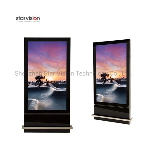 Freestanding Indoor 65 Inch Dual Side Digital Signage Screen LCD