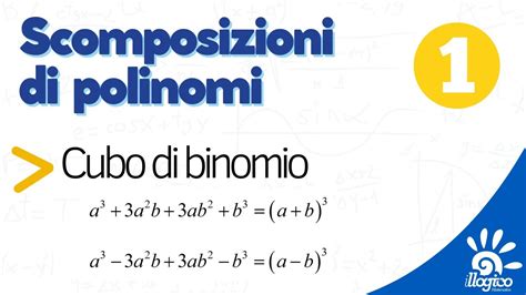 Scomposizioni Con Il Cubo Di Binomio Youtube