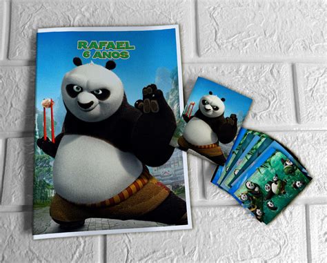 Álbum de Figurinhas Kung Fu Panda Elo7 Produtos Especiais