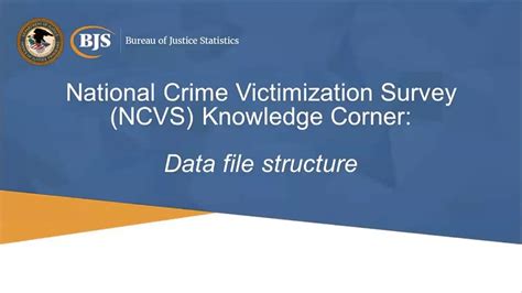 National Crime Victimization Survey Ncvs Knowledge Corner Data File