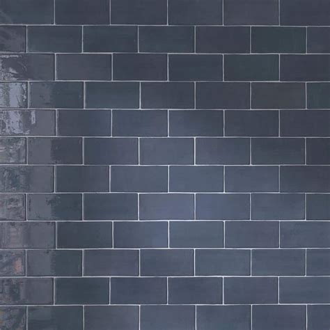 Molovo New Country Deep Blue In X In Polished Ceramic Tile