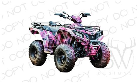 Big Pink Camo Four Wheeler