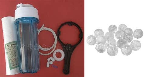 Shop Transparent Pre Filter Complete Kit Antiscalant Balls For Water