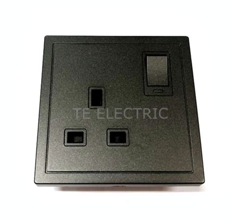 Matt Black Crown Cm Series 13a Switch Socket Outlet 20a Air Cond Heater 1 2 3 Gang