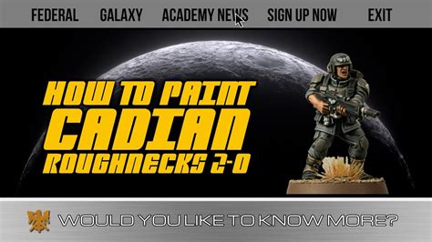 Paint A Custom Cadian Scheme For Warhammer 40 000 Roughnecks Two Zero