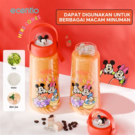 Originalecentio 650ml Botol Air Minum Disney Micky Sport Botol Anaka