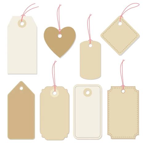 Set Of Blank Vintage Frames Tags And Labels Isolated Vectors Stock