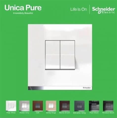 10 A Schneider Unica Pure Modular Switch 1M 1 Way At Rs 60 Piece In