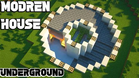 Minecraft House Tutorial90how To Build Underground House Easy Youtube