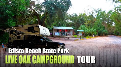 Live Oak Campground Tour Walk Through At Edisto Beach State Park