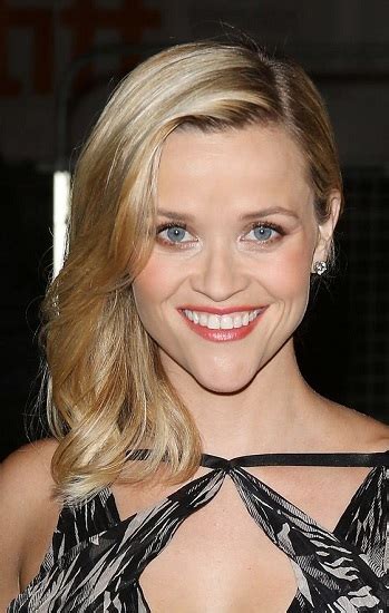 Reese Witherspoon Long Curled Side Sweeping Hairstyle 2013 Toronto