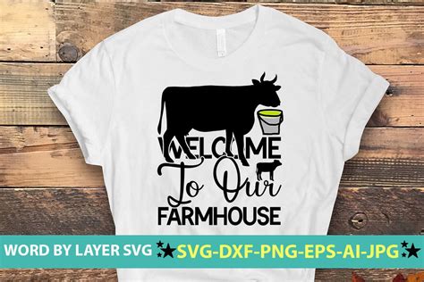 Welcome To Our Farmhouse SVG CUT FILE Graphic By NzGraphic Creative