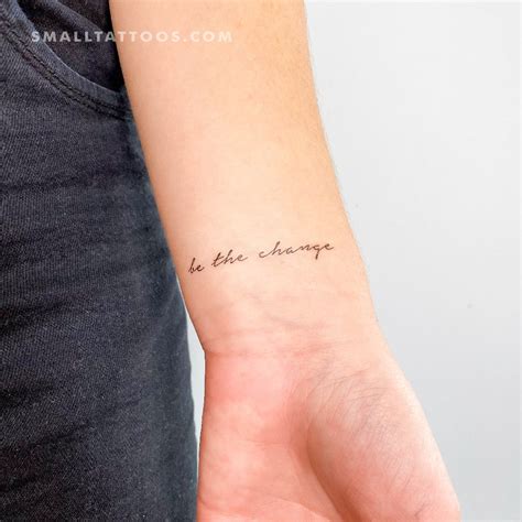 Be The Change Temporary Tattoo (Set of 3) – Small Tattoos