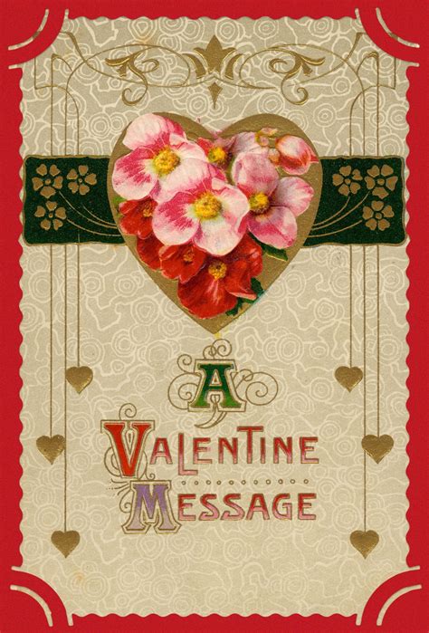 Valentine Vintage Hearts Flowers Free Stock Photo Public Domain Pictures