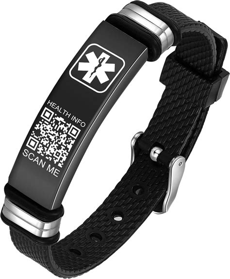 Theluckytag Medical Bracelets For Men Women With Qr Code Medical Alert Id Bracelets