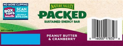 Nature Valley™ Packed Peanut Butter And Cranberry Sustained Energy Bars