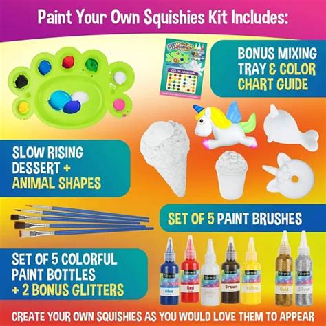 Colorgenics Squishies Kit De Pintura Para Niños Juguetes Meses sin