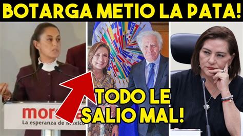 KARMA INMEDIATO OEA REBOTA A LA BOTARGA FRACASA VISITA TODO LE SALE