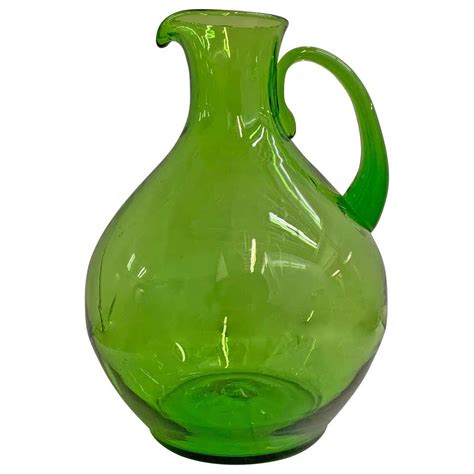 An English Bristol Blue Blown Glass Pitcher At 1stdibs