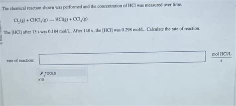 Solved The Chemical Reaction Shown Was Performed And The Chegg