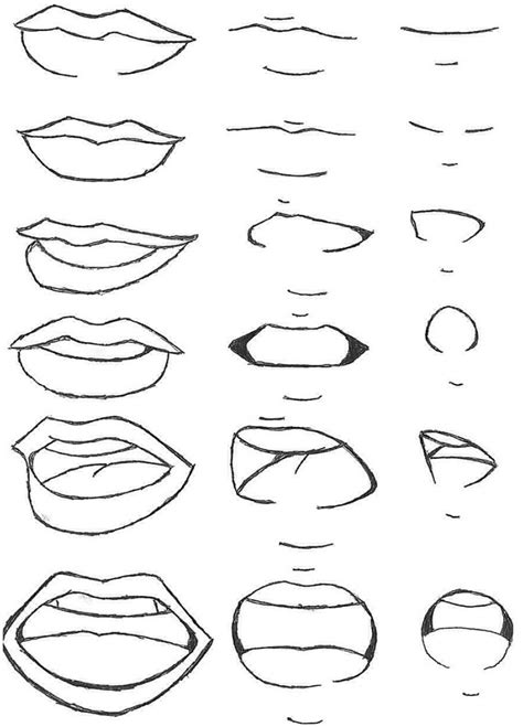 Manga Mouth Drawing At Getdrawings Anime Mouth Drawing Mouth Drawing