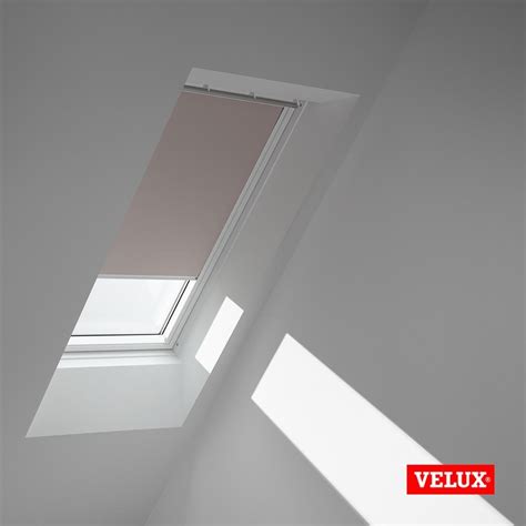 Velux Origineel Verduisterend Rolgordijn Dkl Wit Kozijn Sk06 Light Taupe