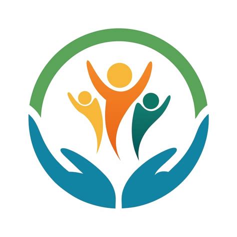 Logo For Human Welfare Organization Design Vector Illustration