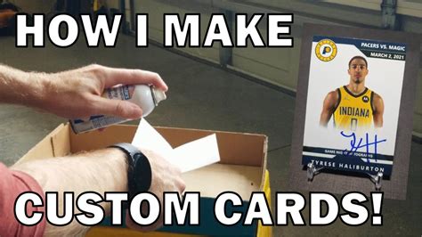 Heres How I Make Custom Trading Cards Youtube