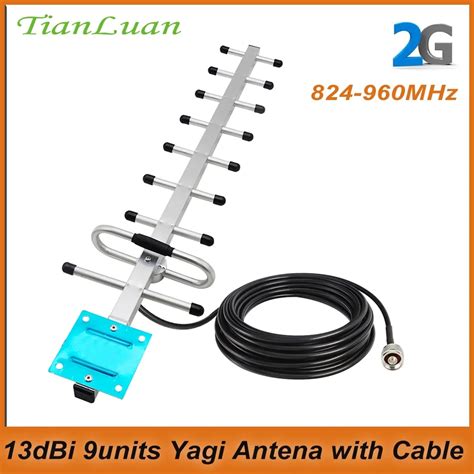 Antena Yagi Para Exteriores Conector Macho N De 10m Cable Para 2G