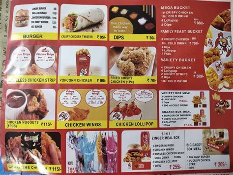 Menu At Al Baik Banda