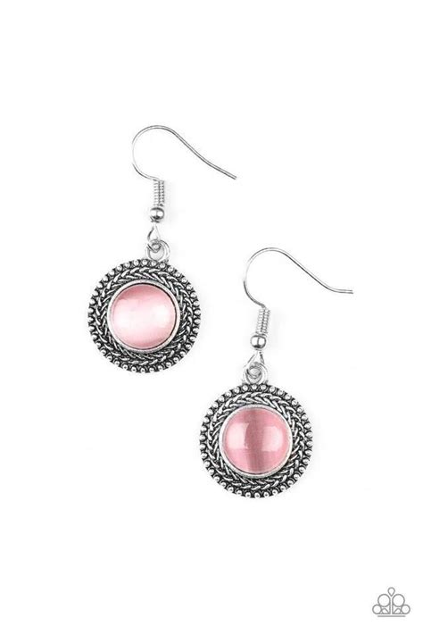 Paparazzi Time To Glow Up Earrings Pink Box 24 Pink Moonstone