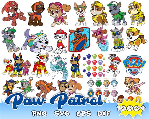 1000 Paw Patrol Bundle Svg Paw Patrol Svg Paw Patrol Clipa Inspire Uplift