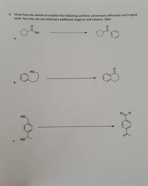 Solved Show How You Would Accomplish The Following Chegg