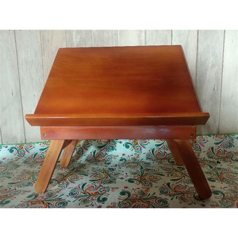 Jual Meja Belajar Lipat Kayu Jati Putih Shopee Indonesia