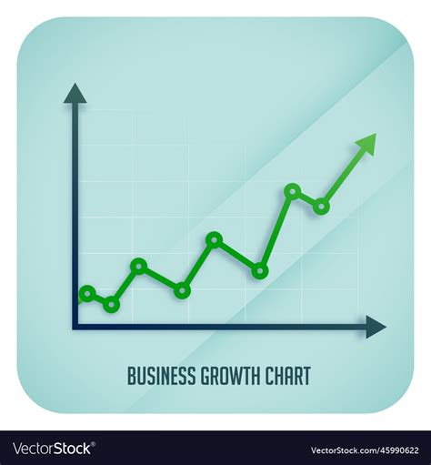 Business Growth Arrow Chart Showing Upward Trend Vector Image