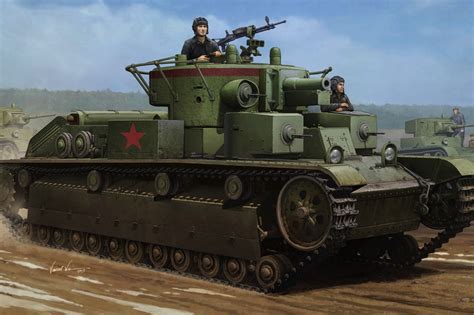 Scalehobbyist.com: Soviet T-28 Medium Tank (Welded) by HobbyBoss Models