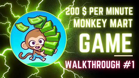 Monkey Mart Poki Game Walkthrough 200 Dollar Per Minute Poki Game