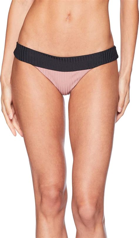 Amazon RVCA Women S Standard Rockaway Rib Medium Bikini Bottom