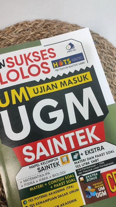 Buku Kumpulan New Sukses Lolos Um Ugm Saintek Estra Materi Dan Soal Tes