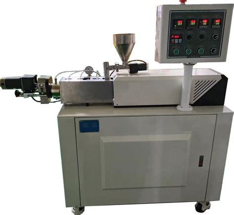 Lab PVC Conical Twin Screw Plastic Extruder Pelletizing Granulator