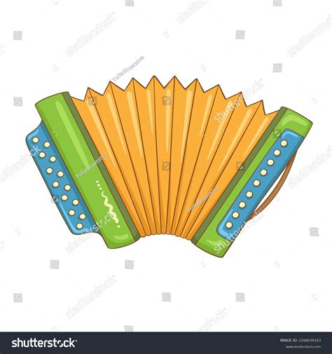 Musical Instruments Harmonica Cartoon Style Isolated Stock Vector Royalty Free 2166039163