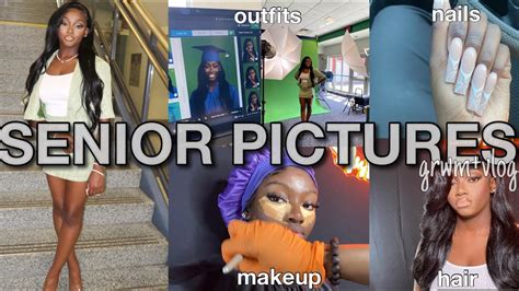 Grwm Senior Pictures Vlog Hair Makeup Outfits Etc C O