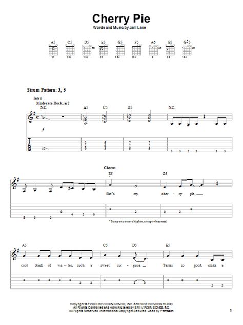 Cherry Pie by Warrant - Easy Guitar Tab - Guitar Instructor