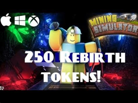 ALL MINING SIMULATOR CODES 250 REBIRTH TOKENS YouTube