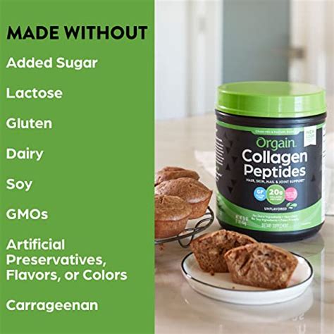 Orgain Hydrolyzed Collagen Powder G Grass Fed Collagen Peptides